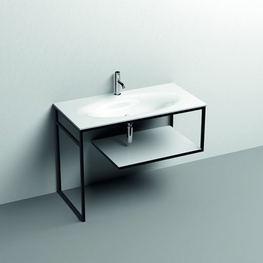 Консоль Kerasan Shape 9333K1 102Х52 с полкой схема 3