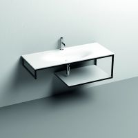 Консоль Kerasan Shape 9324k3 122Х50 с полкой схема 3