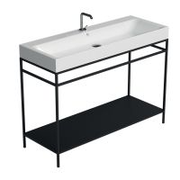 Консоль Kerasan Cento 924131 Nero matt 60Х45 с полкой схема 5