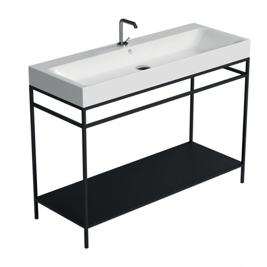 Консоль Kerasan Cento 924131 Nero matt 60Х45 с полкой схема 5