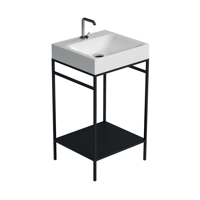 Консоль с раковиной Kerasan Cento 924031 50Х40 с полкой