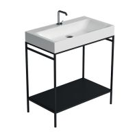 Консоль с раковиной Kerasan Cento 924031 50Х40 с полкой схема 3