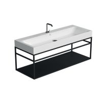 Консоль Kerasan Cento 924931 Nero matt 70Х45 с полкой схема 7