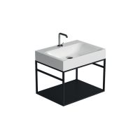 Консоль с раковиной Kerasan Cento 924731 50Х45 с полкой схема 3