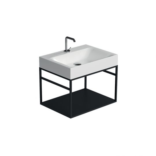 Консоль с раковиной Kerasan Cento 924731 50Х45 с полкой схема 3