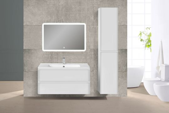 Тумба под раковину Vincea Vico VP800 VMC-2V100GW 100Х46 с ящиком схема 2