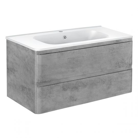 Тумба под раковину Vincea Vico VP800 VMC-2V100GW 100Х46 с ящиком схема 13