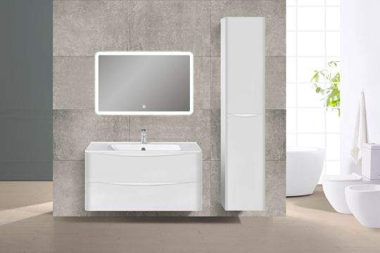 Тумба под раковину Vincea Paola VP100 VMC-2P100GW 100Х46 с ящиком схема 2