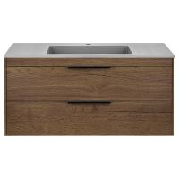 Тумба под раковину Vincea Chiara 2D 2C2100 VMC-2C2100TO 100Х47 с ящиками схема 6