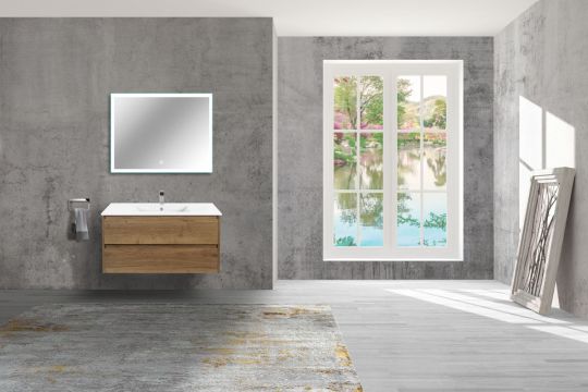 Тумба под раковину Vincea Gio G100 VMC-2G100TO 100Х47 с ящиками схема 2