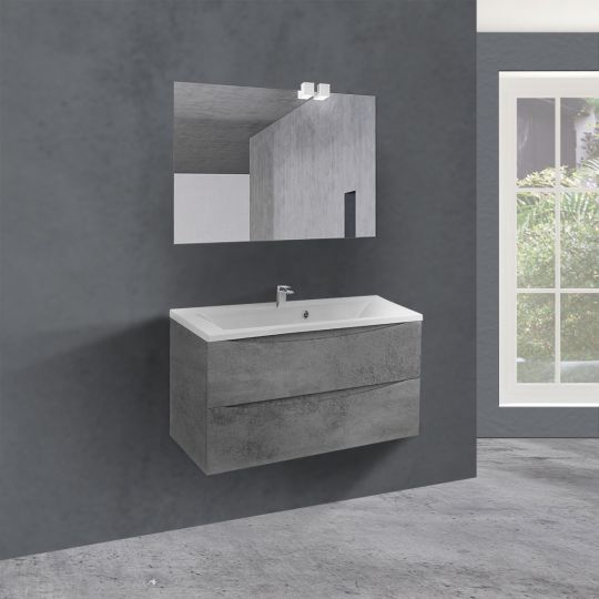 Тумба под раковину Vincea Mia MA900 VMC-2MA900GW 89Х44 с ящиками схема 19