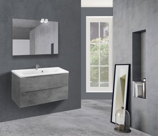 Тумба под раковину Vincea Mia MA900 VMC-2MA900GW 89Х44 с ящиками схема 20