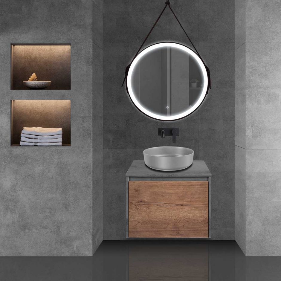 Тумба под раковину Vincea Mesa MS600 VMC-2MS600TB 60Х50 с ящиками