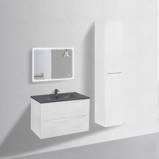 Тумба под раковину Vincea Mia MC800 VMC-2MC800GW 80Х46 с ящиками схема 3