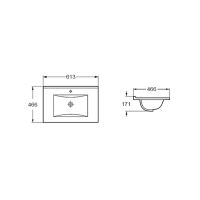 Раковина Vincea MC600 VBS-13960 накладная схема 2