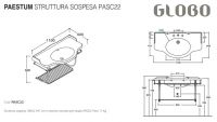 Консоль Globo Paestum PASC22 cr 110Х60 схема 2