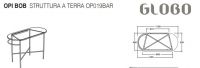 Столешница Globo Bob OP002BBR 110Х25 схема 4