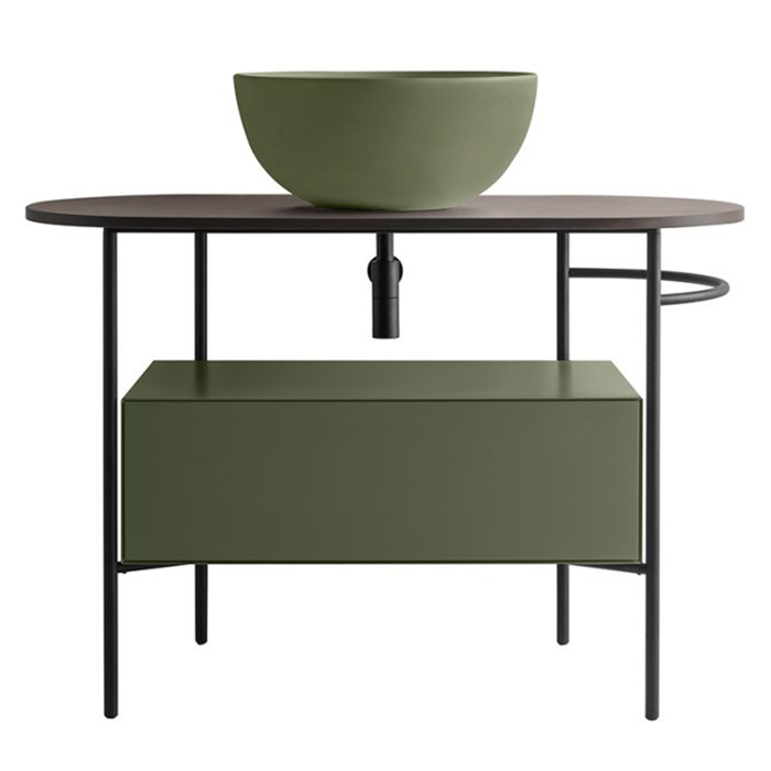 Тумба для консоли Globo Bob OP021BBL 75Х45 с яшиком ФОТО