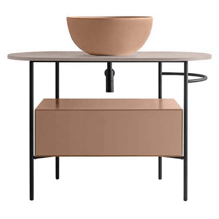 Тумба для консоли Globo Bob OP021BBL 75Х45 с яшиком ФОТО