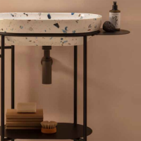 Консоль Globo Ring OP001RAR 65Х42 с полкой схема 1