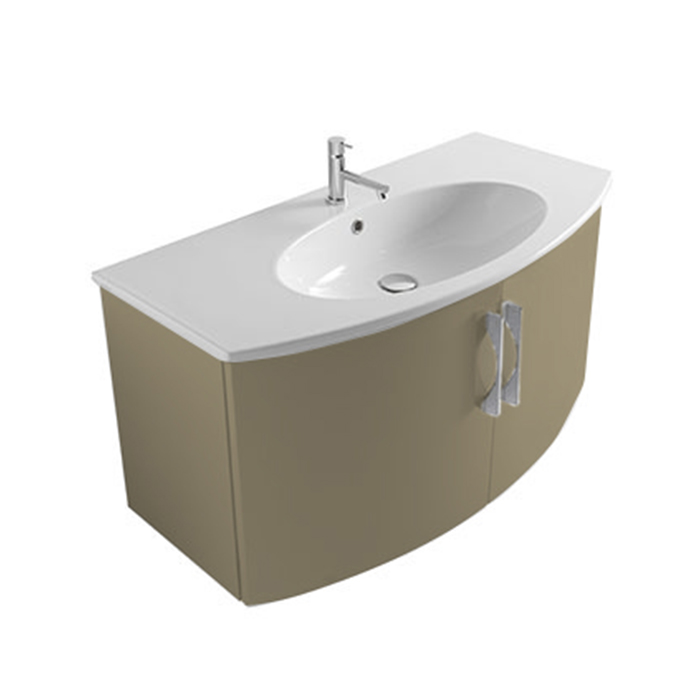 Тумба под раковину Globo 4ALL MDMA10Y Canapa Opaco 135 98Х48 с дверками