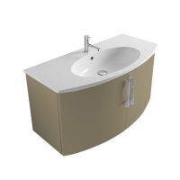 Тумба под раковину Globo 4ALL MDMA10Y Canapa Opaco 135 98Х48 с дверками схема 1