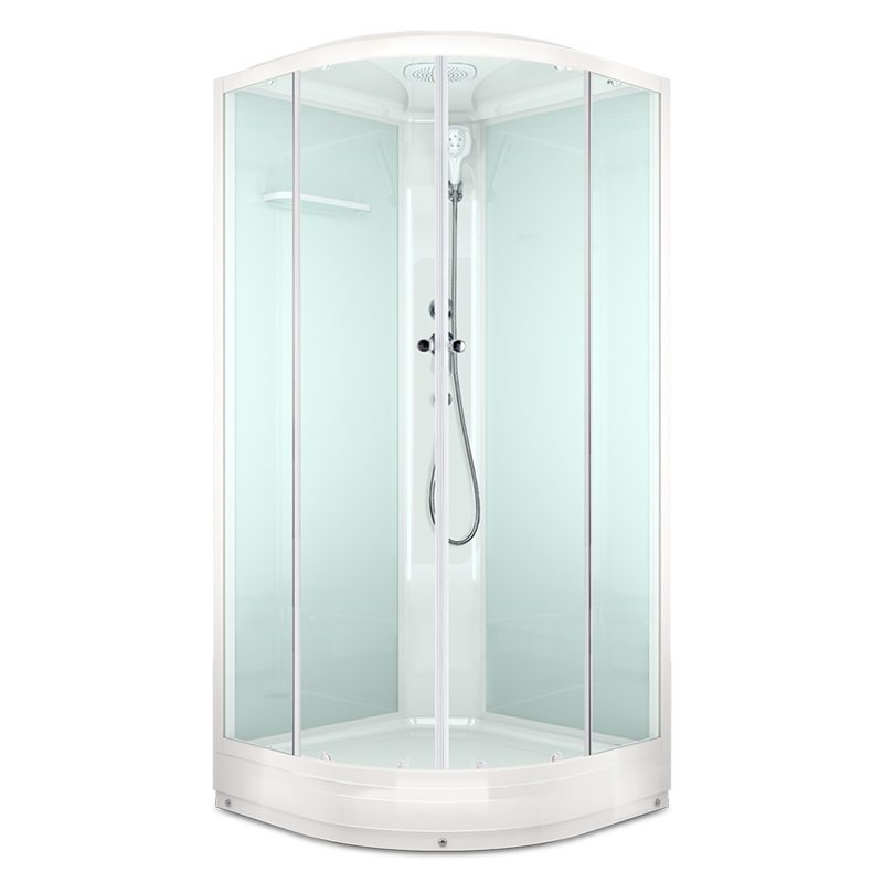 Душевая кабина Domani-SPA Delight Slim 110 100х100 низкий поддон, прозрачное стекло DS01DS110LWCl00