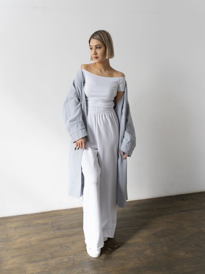 Топ футболка белая