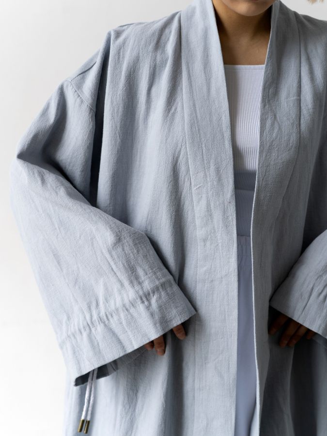 Кимоно из крапивы серо-голубое