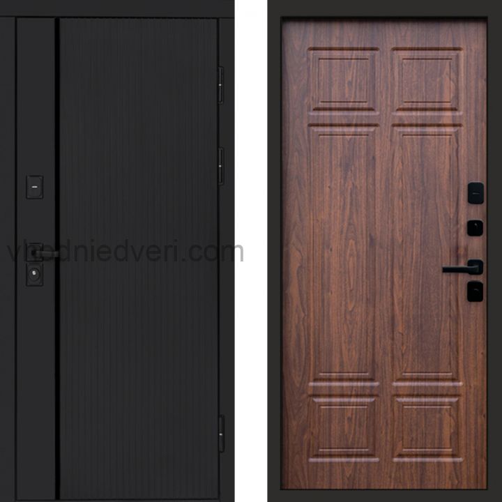 Входная дверь Termo-door Урбан Black - Орех премиум