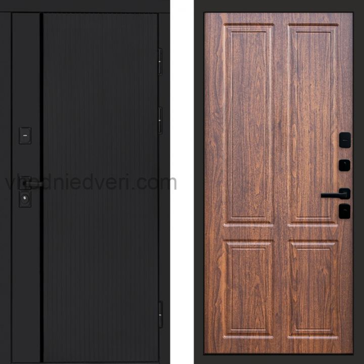 Входная дверь Termo-door Урбан Black - Орех стандарт