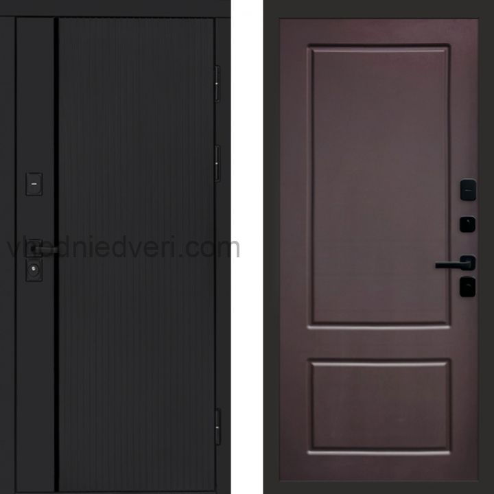 Входная дверь Termo-door Урбан Black - Марсель Шоколад