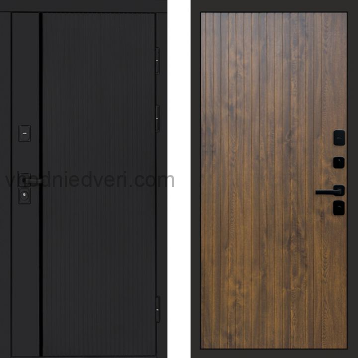 Входная дверь Termo-door Урбан Black - FLAT Дуб