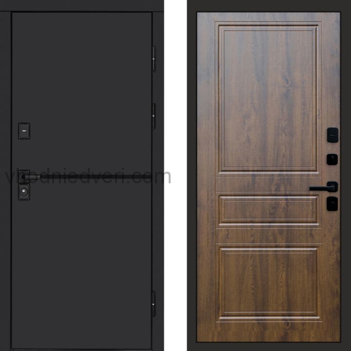 Входная дверь Termo-door Тренд Black - Классика Дуб