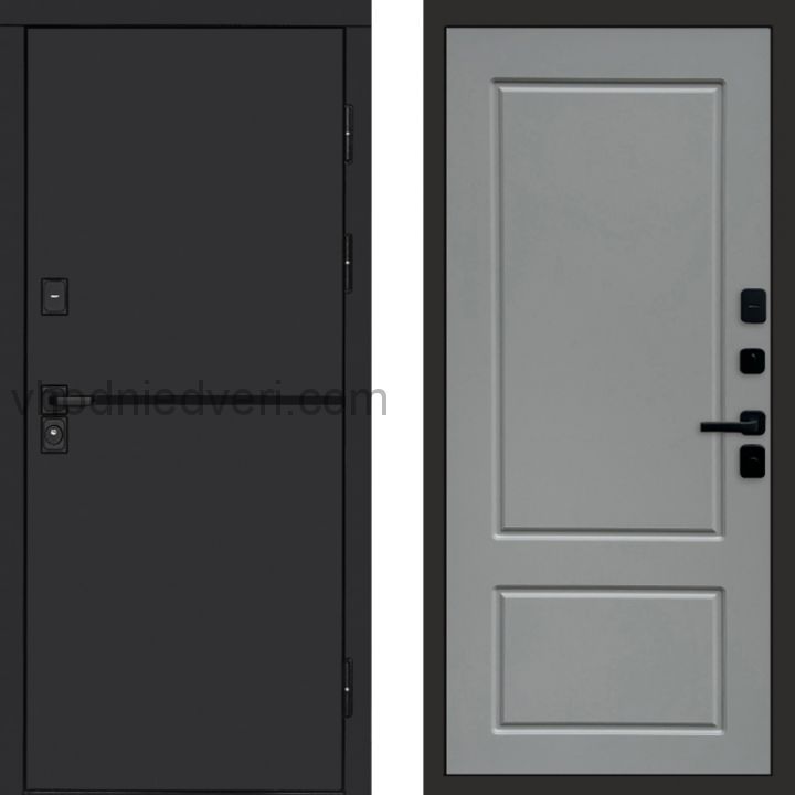 Входная дверь Termo-door Тренд Black - Марсель Грей софт