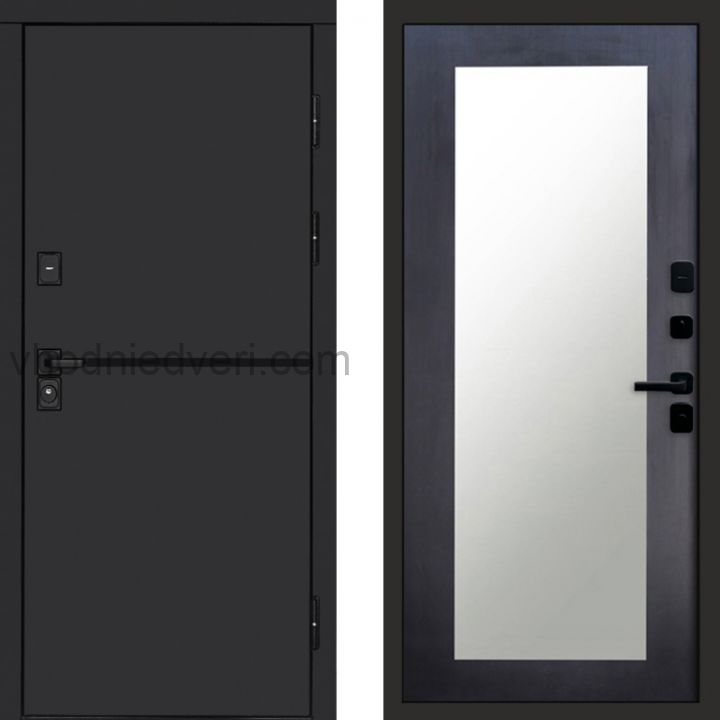Входная дверь Termo-door Тренд Black - Зеркало триумф Венге