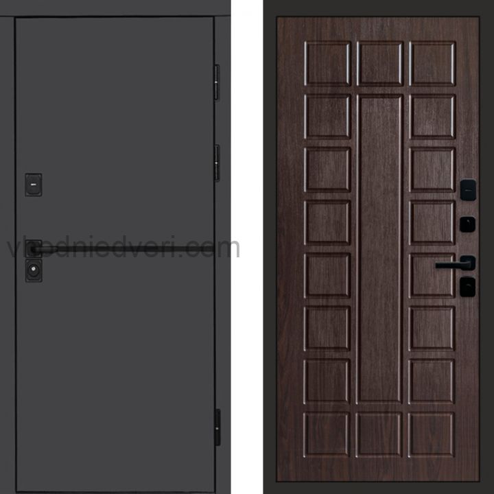 Входная дверь Termo-door Тренд Графит - Престиж Венге
