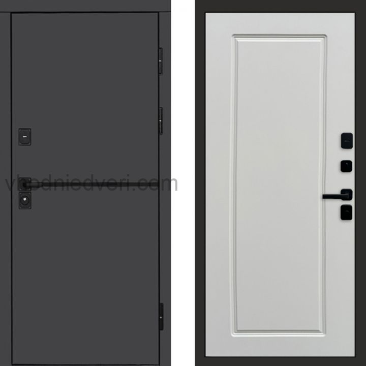 Входная дверь Termo-door Тренд Графит - Гранд Слоновая кость
