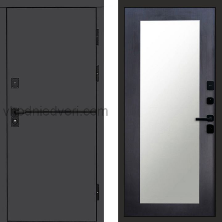 Входная дверь Termo-door Тренд Графит - Зеркало триумф Венге