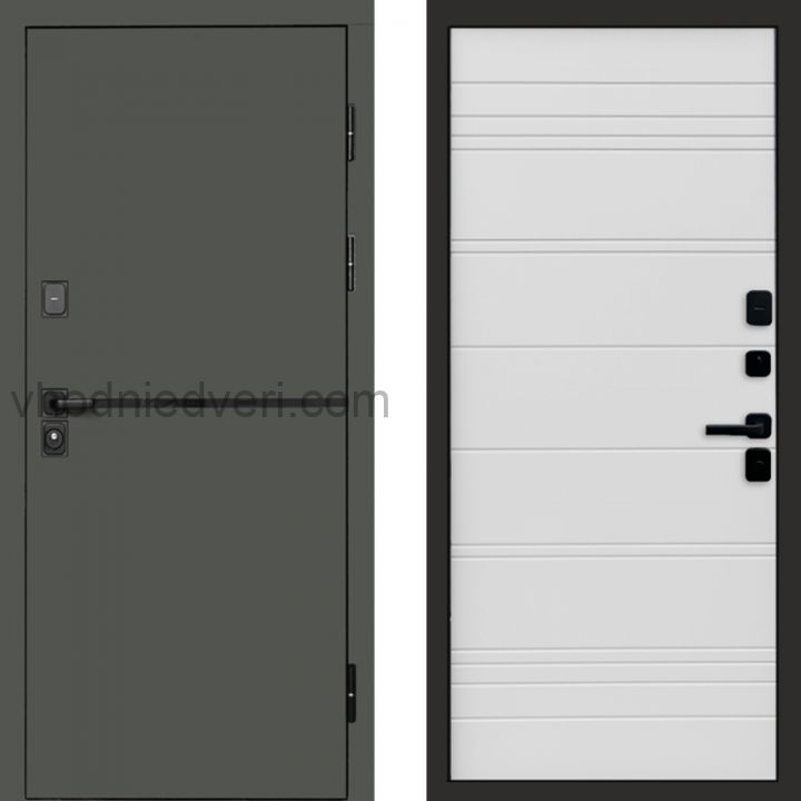 Входная дверь Termo-door Тренд Грин - White Line