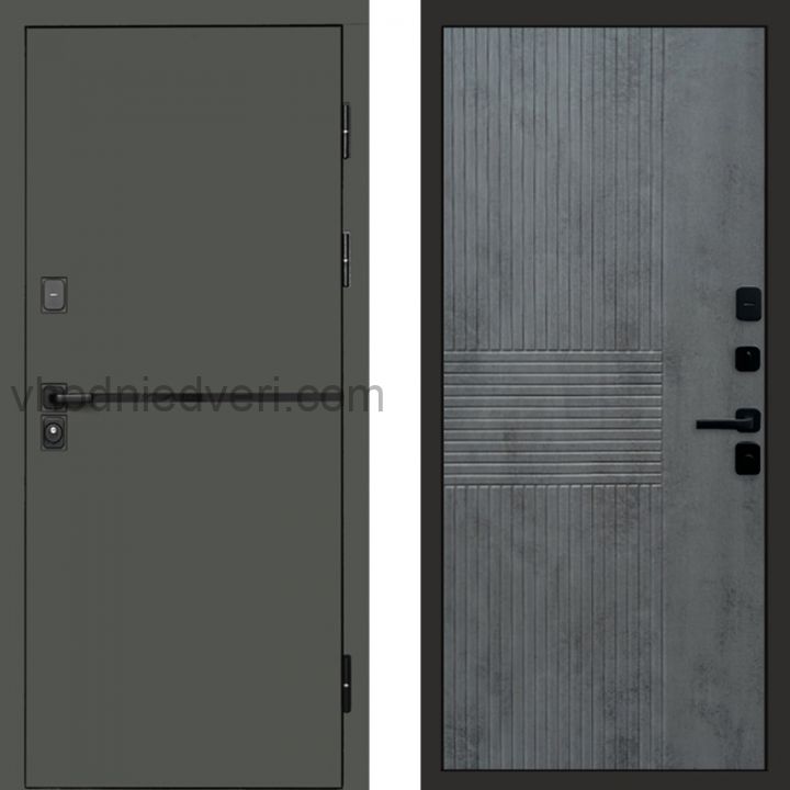 Входная дверь Termo-door Тренд Грин - Мастино Бетон темный