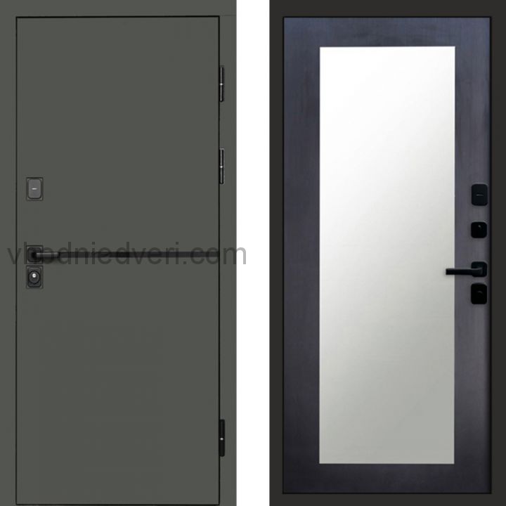 Входная дверь Termo-door Тренд Грин - Зеркало триумф Венге