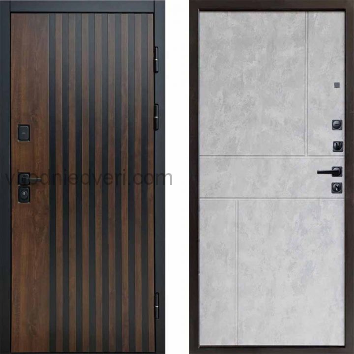 Входная дверь Termo-door Кантри - Горизонт Бетон светлый