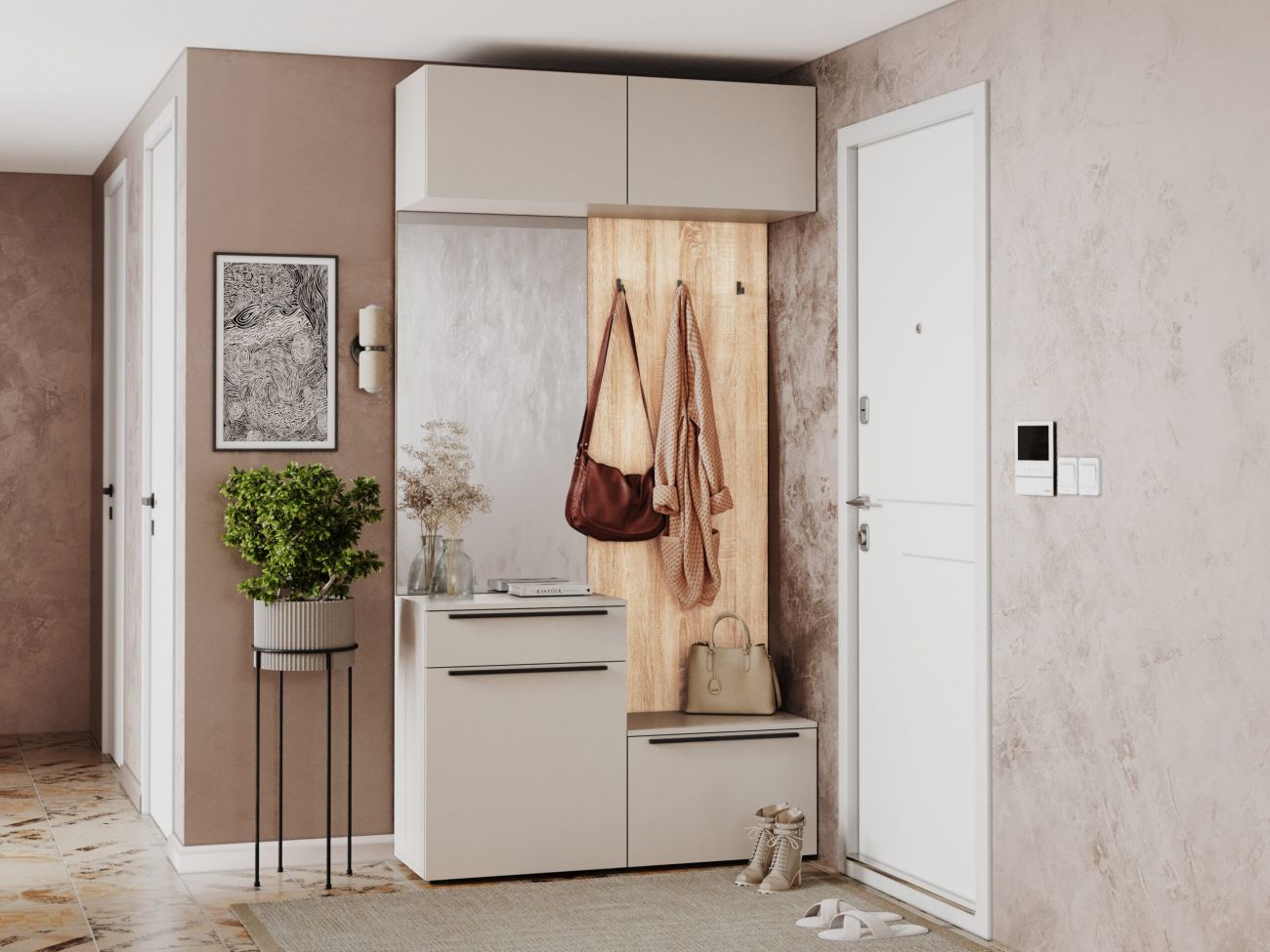 Вешалка "Люмьер" 600мм дуб сонома