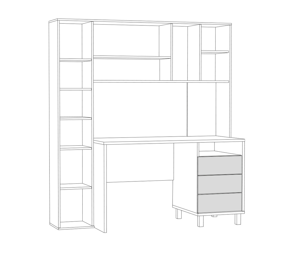 Комфорт Стол рабочий 12.95 1620мм