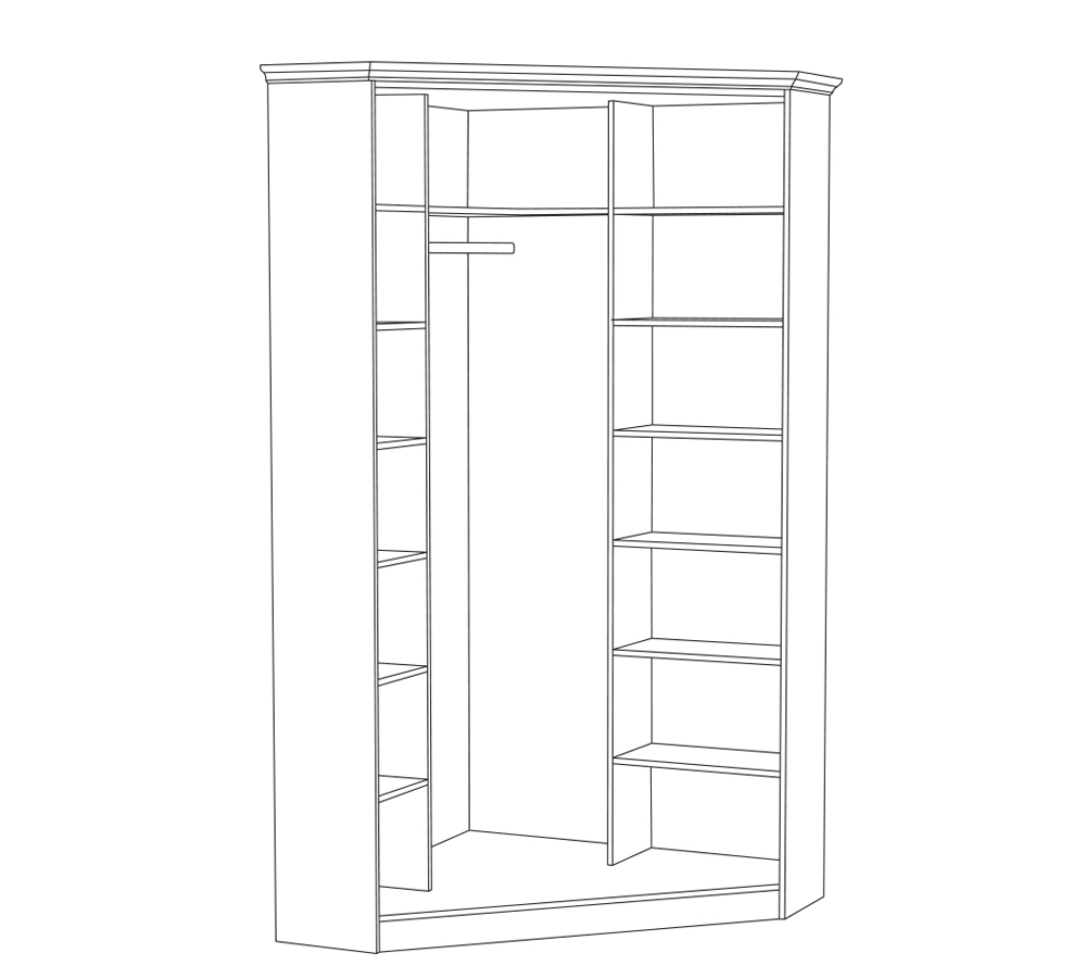 Ливерпуль Шкаф 2угловой (1100*1100)