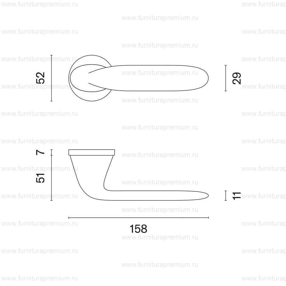 Ручка Aprile Peonia R 7S