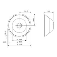 Мойка Reginox ELITE Double XL* 564 см 56х56 см схема 2