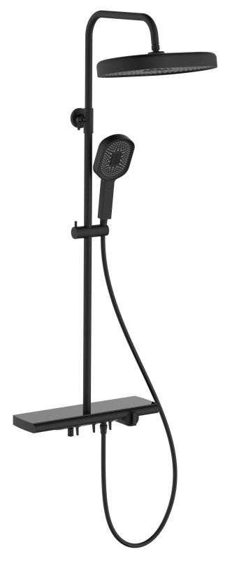 Душевая система ESKO со смесителем, ST350Black, ESKO
