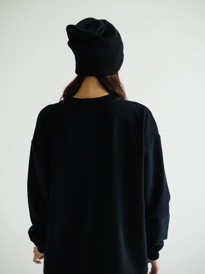 Шапка бини черная